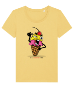 It`s I scream time Tricou mânecă scurtă guler larg fitted Damă Expresser