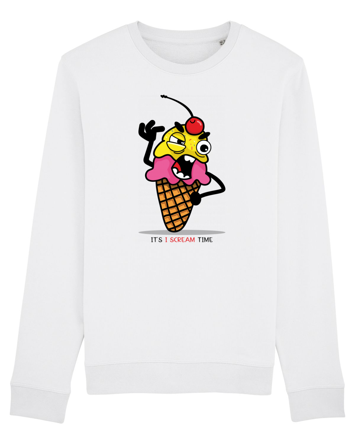Bluză mânecă lungă Unisex Rise White