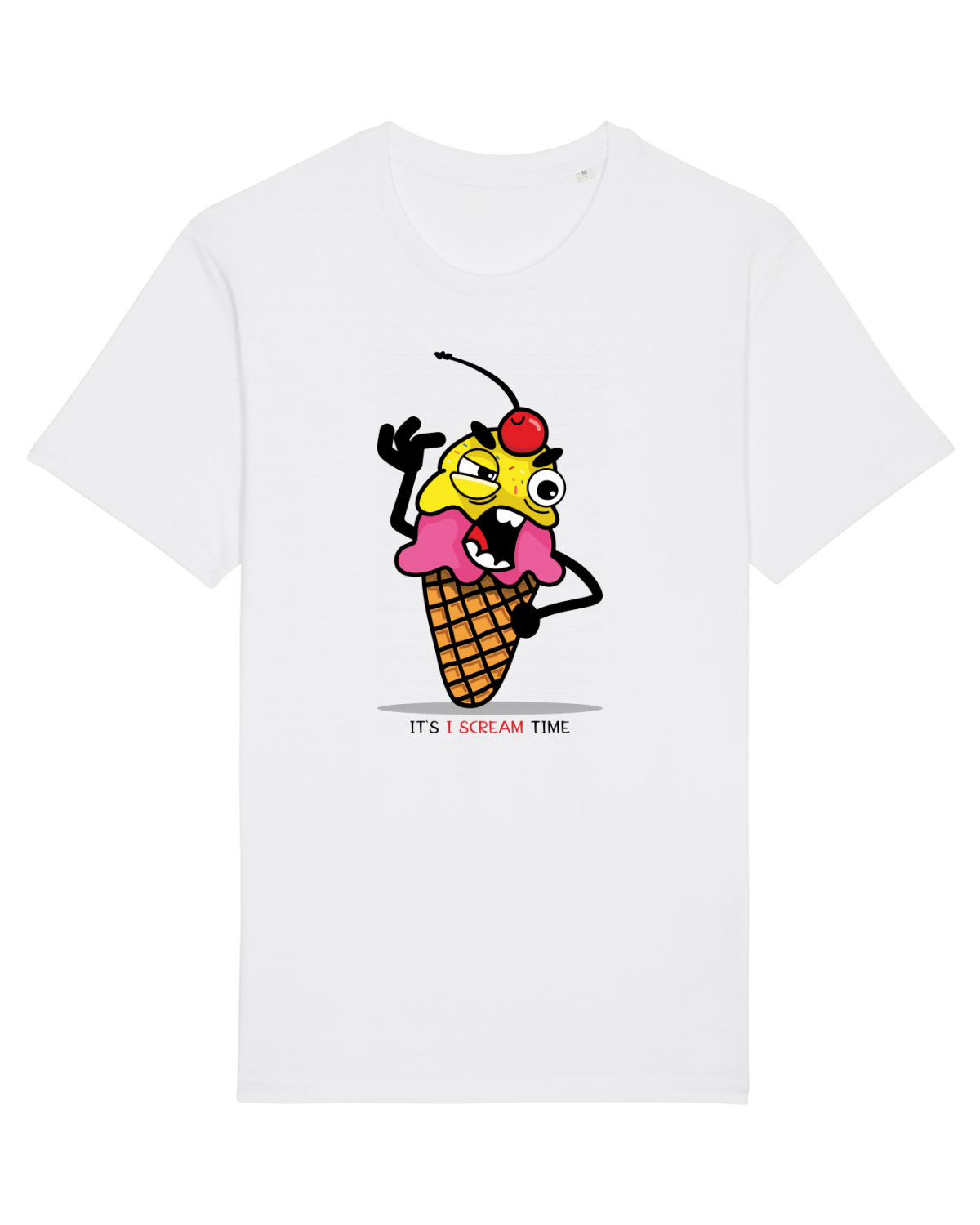 Tricou mânecă scurtă Unisex Rocker White