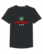 Amsterdam Tricou mânecă scurtă guler larg Bărbat Skater