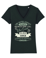 I love țuică Tricou mânecă scurtă guler V Damă Evoker