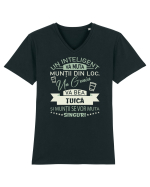 I love țuică Tricou mânecă scurtă guler V Bărbat Presenter