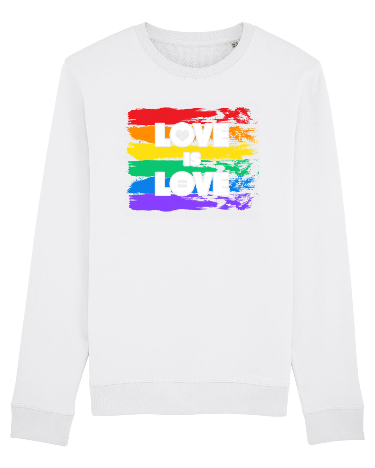 Bluză mânecă lungă Unisex Rise White