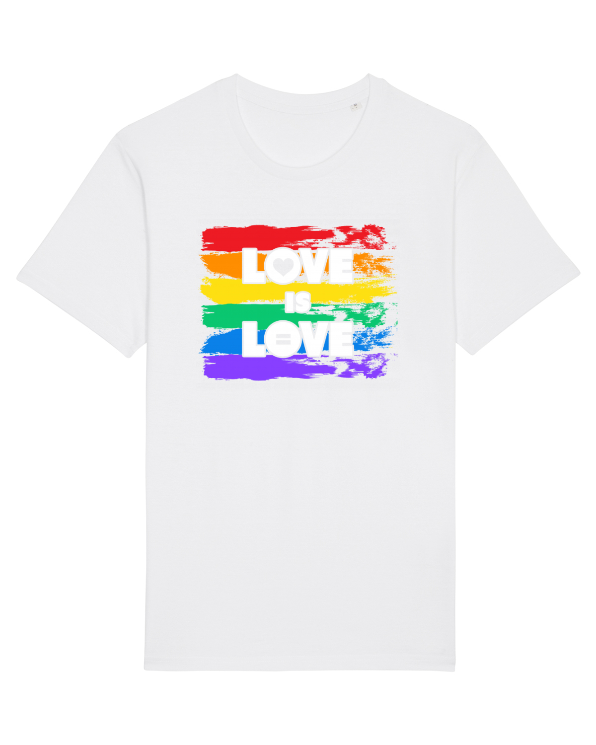 Tricou mânecă scurtă Unisex Rocker White