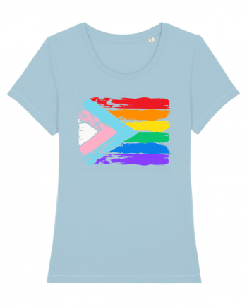 Pride Vintage Flag Sky Blue