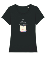 AZI PLEC DEVREME DE LA MUNCĂ Tricou mânecă scurtă guler larg fitted Damă Expresser