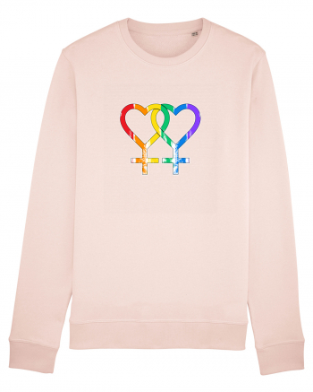 Lesbian Vintage Hearts Symbol Candy Pink