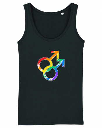 Gay Vintage Hearts Symbol Black