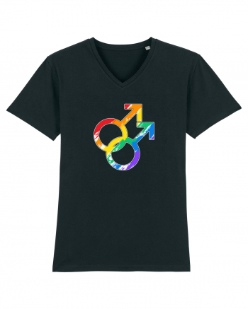 Gay Vintage Hearts Symbol Black