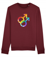 Gay Vintage Hearts Symbol Bluză mânecă lungă Unisex Rise