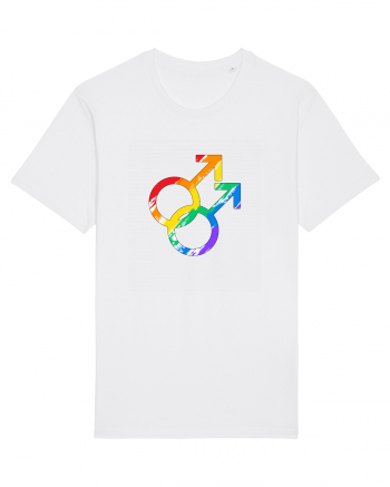 Gay Vintage Hearts Symbol White