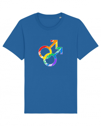 Gay Vintage Hearts Symbol Royal Blue