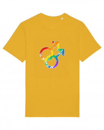 Gay Vintage Hearts Symbol Spectra Yellow