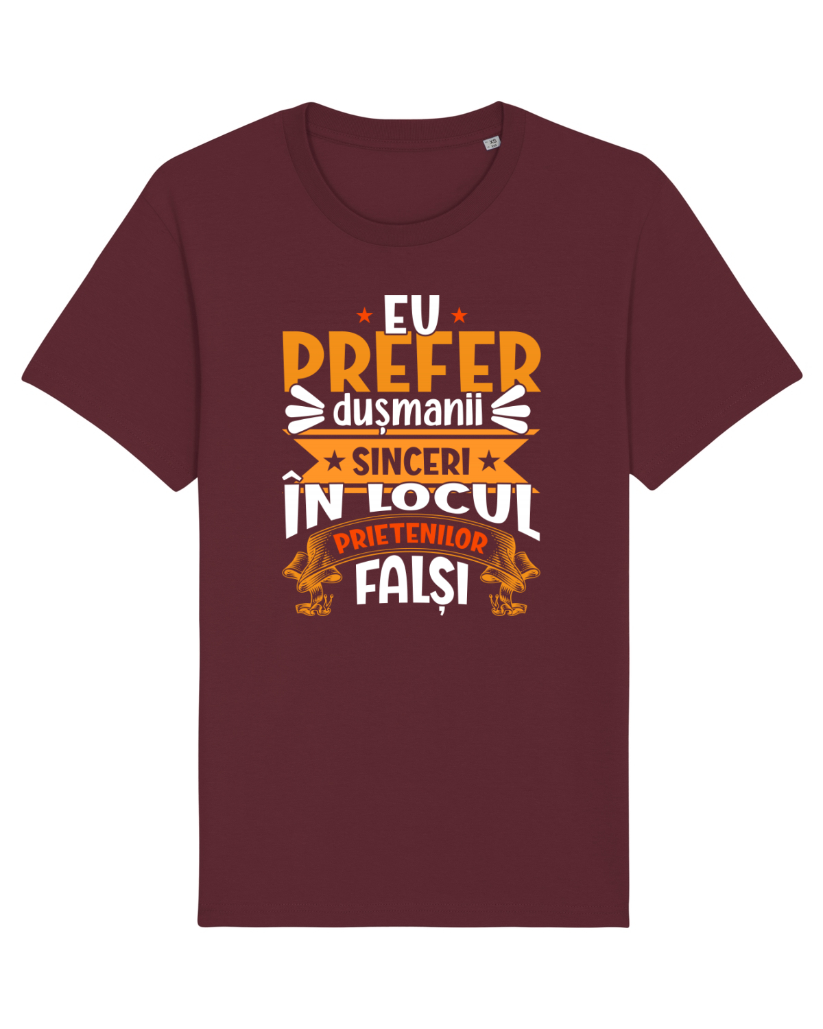 Tricou mânecă scurtă Unisex Rocker Burgundy