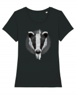 Badger Tricou mânecă scurtă guler larg fitted Damă Expresser