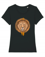 Lion Tricou mânecă scurtă guler larg fitted Damă Expresser