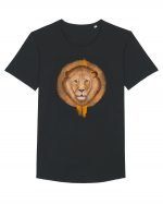 Lion Tricou mânecă scurtă guler larg Bărbat Skater