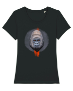 Silverback Gorilla Tricou mânecă scurtă guler larg fitted Damă Expresser