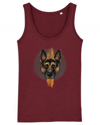 German Shepherd Burgundy