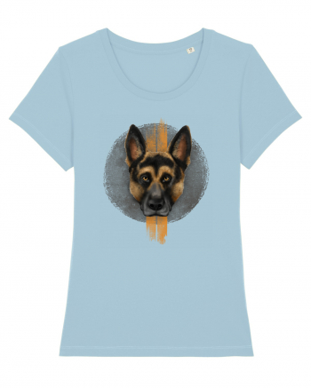 German Shepherd Sky Blue