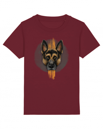 German Shepherd Burgundy