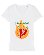Păi, nu ard ei? Tricou mânecă scurtă guler V Damă Evoker
