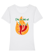 Păi, nu ard ei? Tricou mânecă scurtă guler larg fitted Damă Expresser