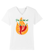 Păi, nu ard ei? Tricou mânecă scurtă guler V Bărbat Presenter