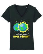 Este timpul pentru Noul Pământ - V2 Tricou mânecă scurtă guler V Damă Evoker