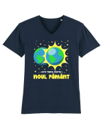 Este timpul pentru Noul Pământ - V2 Tricou mânecă scurtă guler V Bărbat Presenter