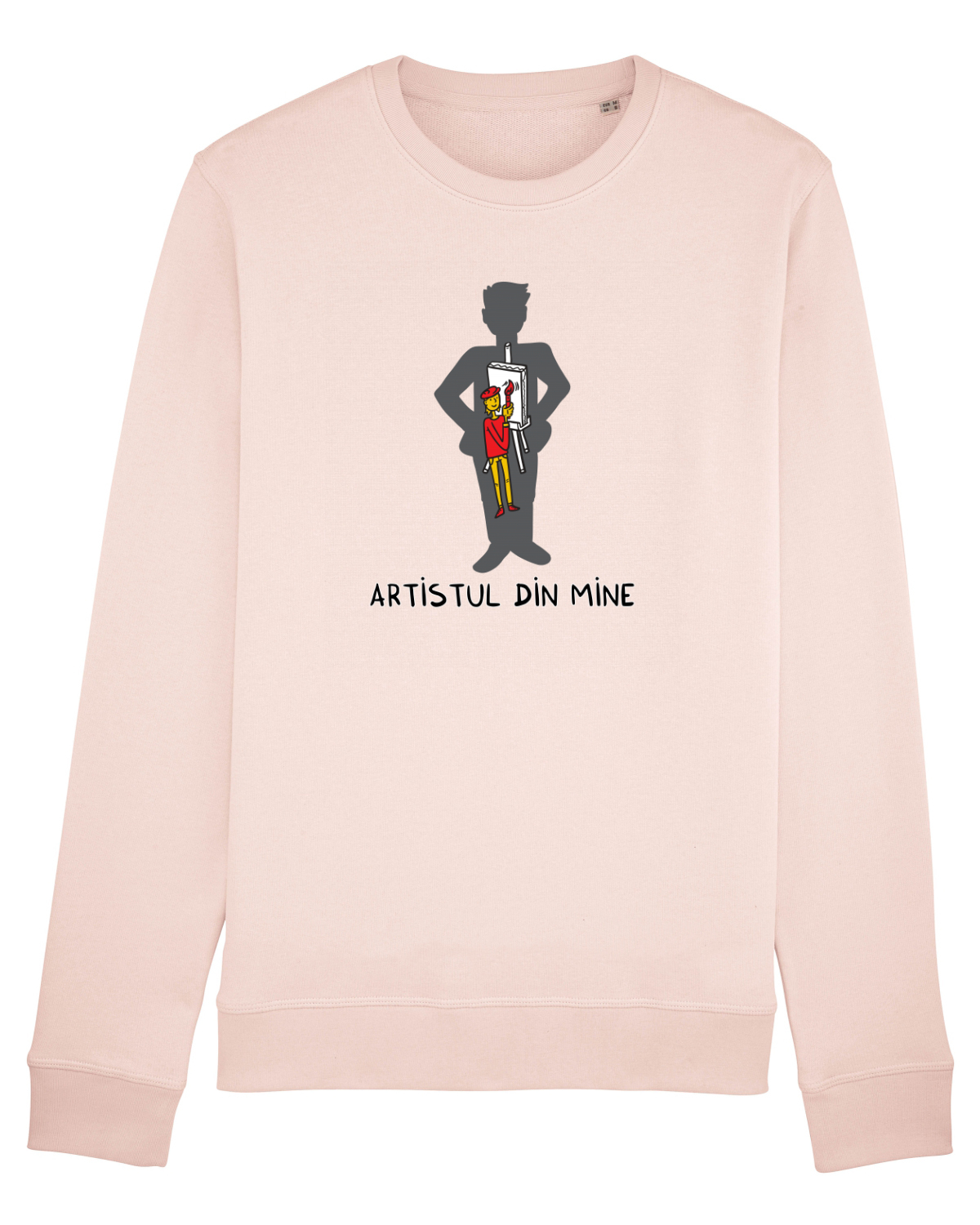 Bluză mânecă lungă Unisex Rise Candy Pink