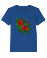 Trandafiri rosii printre frunze Tricou mânecă scurtă  Copii Mini Creator