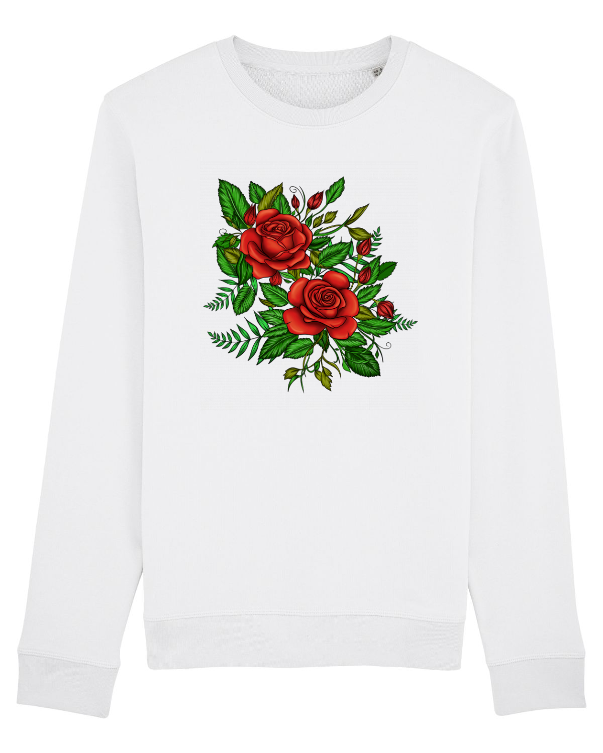 Bluză mânecă lungă Unisex Rise White