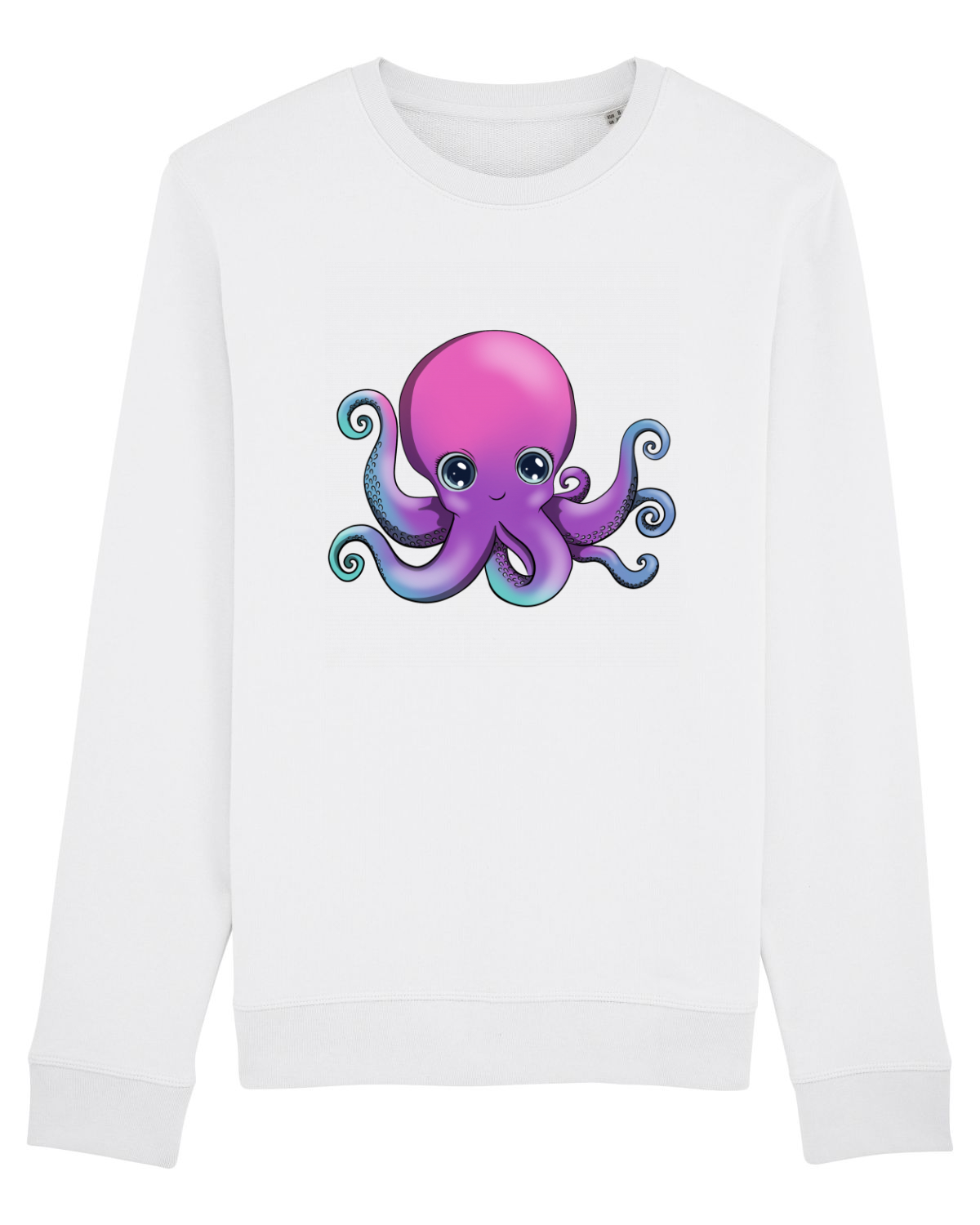 Bluză mânecă lungă Unisex Rise White