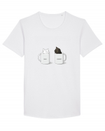 Milk & Coffee Tricou mânecă scurtă guler larg Bărbat Skater