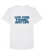 live your fucking best life Tricou mânecă scurtă guler larg Bărbat Skater