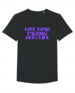 live your fucking best life Tricou mânecă scurtă guler larg Bărbat Skater