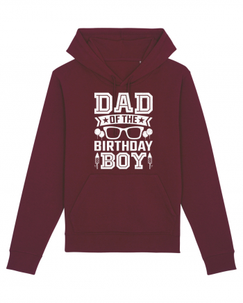 Dad Of The Birthday Boy Burgundy