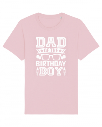 Dad Of The Birthday Boy Cotton Pink