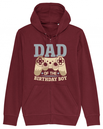 Dad Of The Birthday Boy Gamer Burgundy