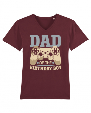 Dad Of The Birthday Boy Gamer Burgundy