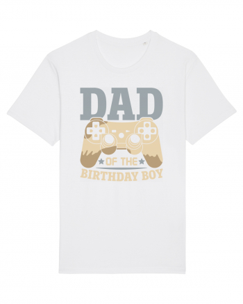 Dad Of The Birthday Boy Gamer White