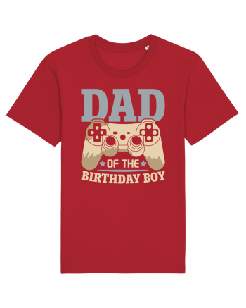 Dad Of The Birthday Boy Gamer Red