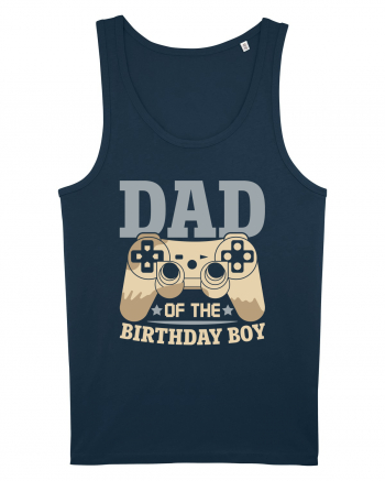 Dad Of The Birthday Boy Gamer Navy