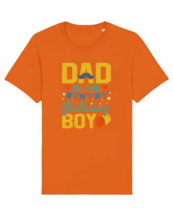 Dad Of The Birthday Boy | Party Dad Bright Orange