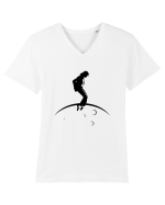 Moon Walk King Tricou mânecă scurtă guler V Bărbat Presenter