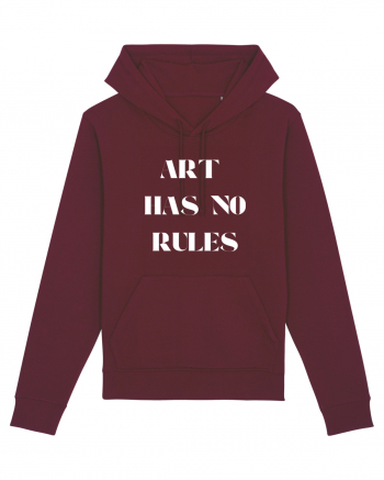 art has no rules Burgundy