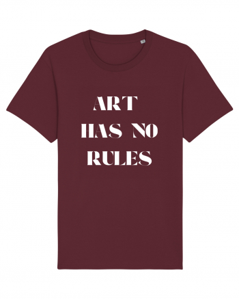 art has no rules Burgundy