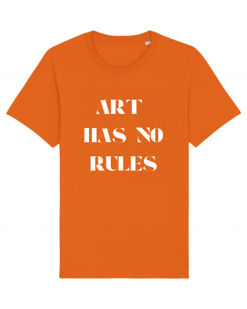 art has no rules Bright Orange