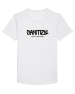 sanitize your attitude Tricou mânecă scurtă guler larg Bărbat Skater